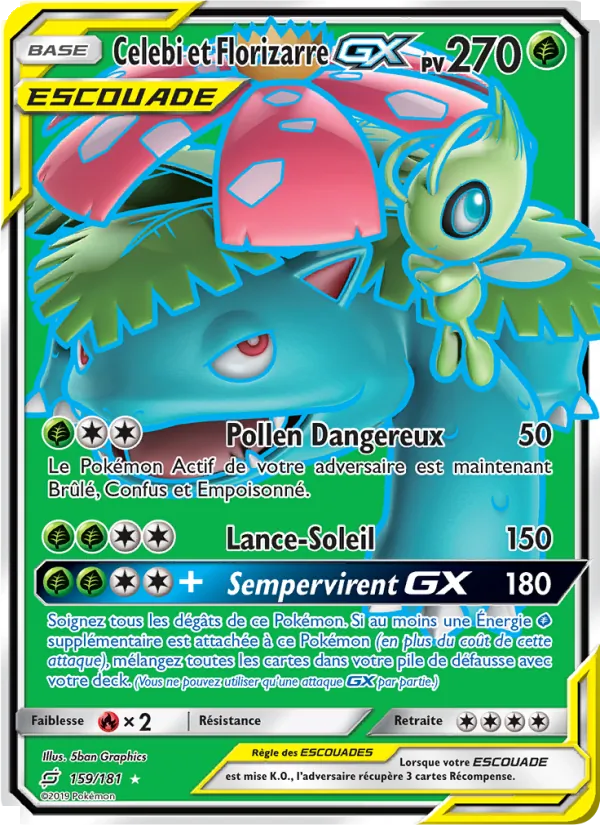 Celebi et Florizarre GX 159 — Duo de Choc