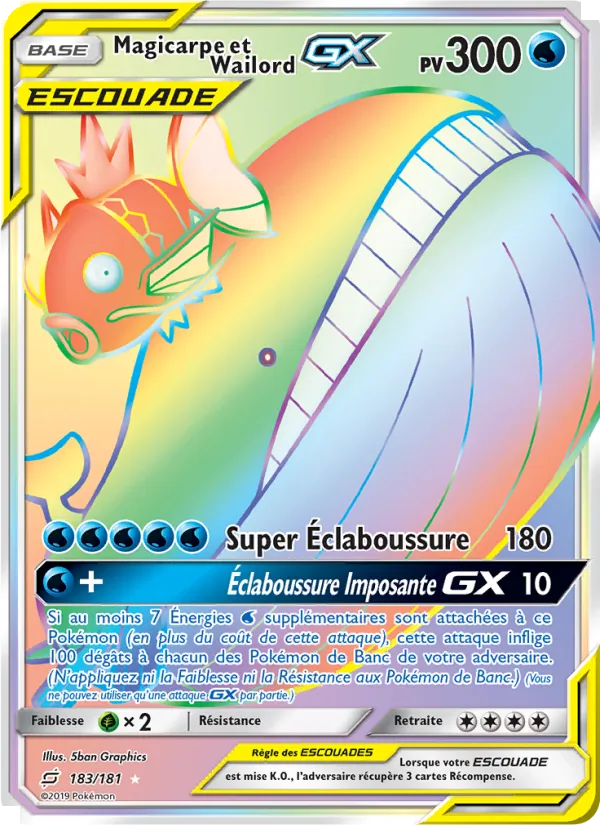 Magicarpe et Wailord GX 183 — Duo de Choc