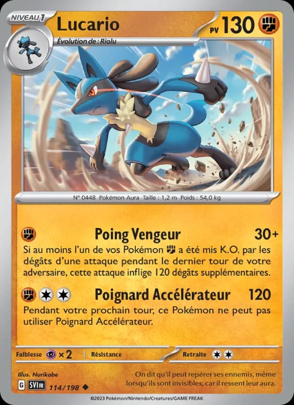 Lucario 114 — Écarlate et Violet