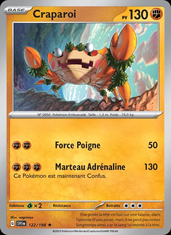 Craparoi 122 — Écarlate et Violet