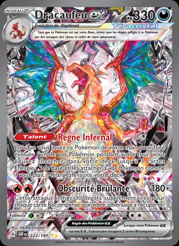 Dracaufeu-ex 223 — Flammes Obsidiennes
