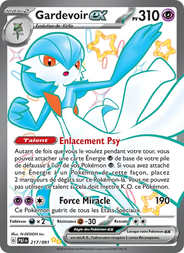 Gardevoir-ex 217 — Destinées de Paldea