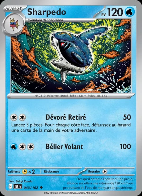 Sharpedo 043 — Forces Temporelles