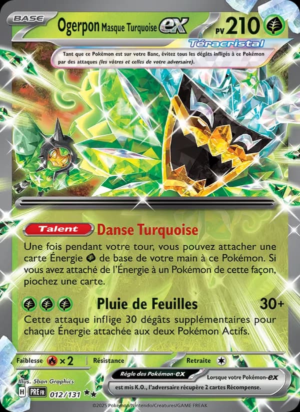 Ogerpon Masque Turquoise-ex 012 — Évolutions Prismatiques