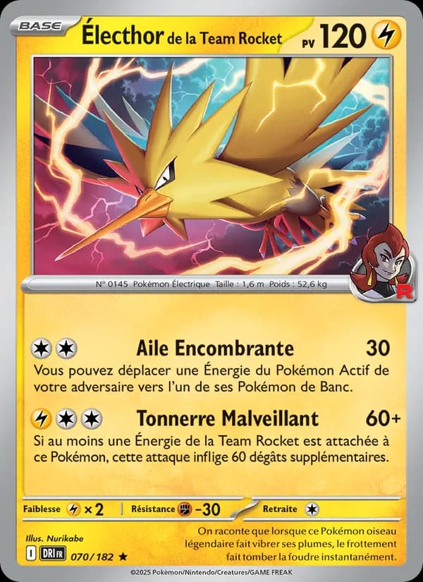 Électhor de la Team Rocket 070 — Rivalités Destinées