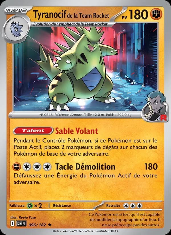 Tyranocif de la Team Rocket 096 — Rivalités Destinées
