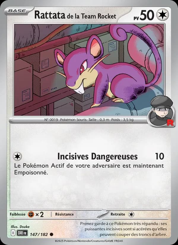 Rattata de la Team Rocket 147 — Rivalités Destinées