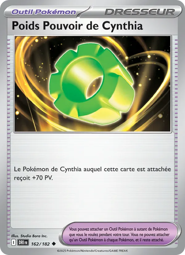 Poids Pouvoir de Cynthia 162 — Rivalités Destinées
