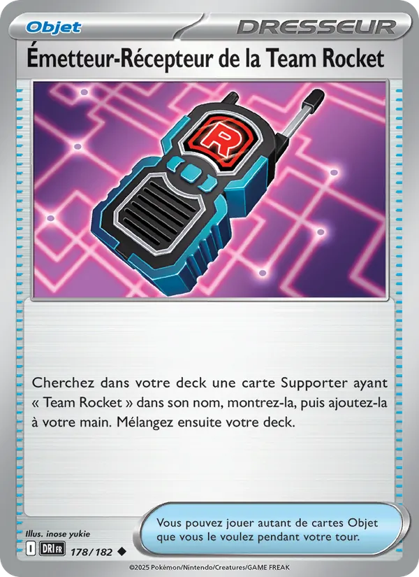Émetteur-Récepteur de la Team Rocket 178 — Rivalités Destinées