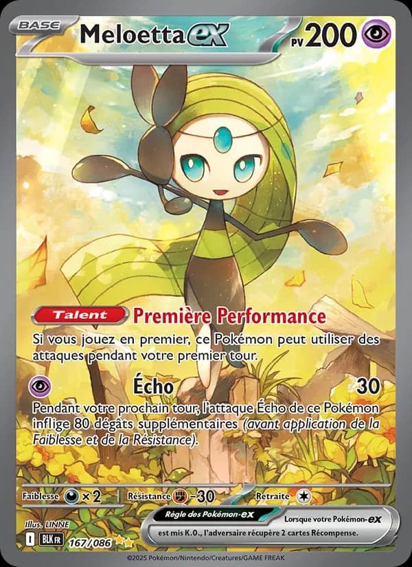 Meloetta-ex 167 — Foudre Noire