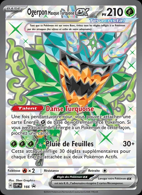 Ogerpon Masque Turquoise-ex 166 — SVP Black Star Promos