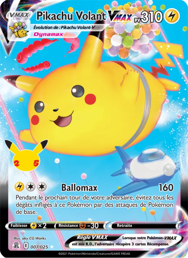 Pikachu Volant VMAX 7 — Célébrations