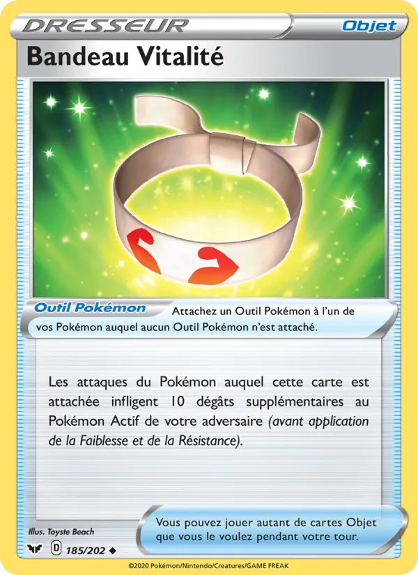 Bandeau Vitalité 185 — Épée et Bouclier