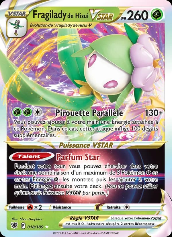 Fragilady de Hisui VSTAR 018 — Astres Radieux
