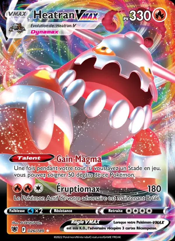 Heatran VMAX 026 — Astres Radieux