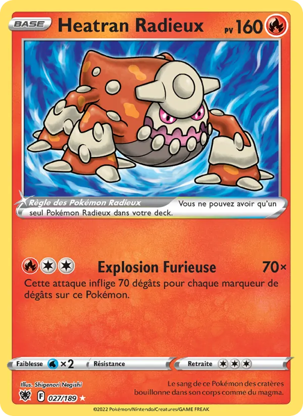 Heatran Radieux 027 — Astres Radieux