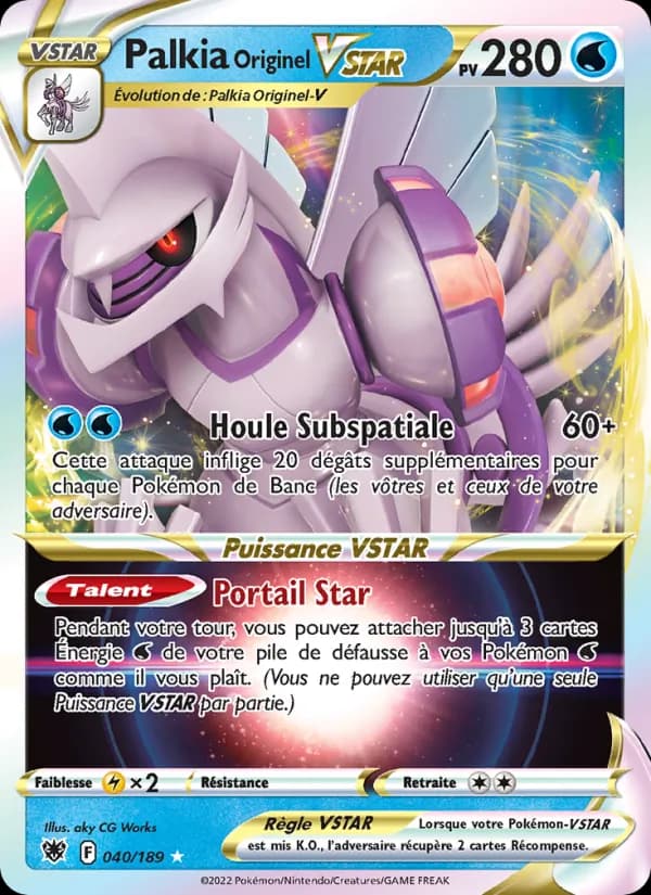 Palkia Originel VSTAR 040 — Astres Radieux
