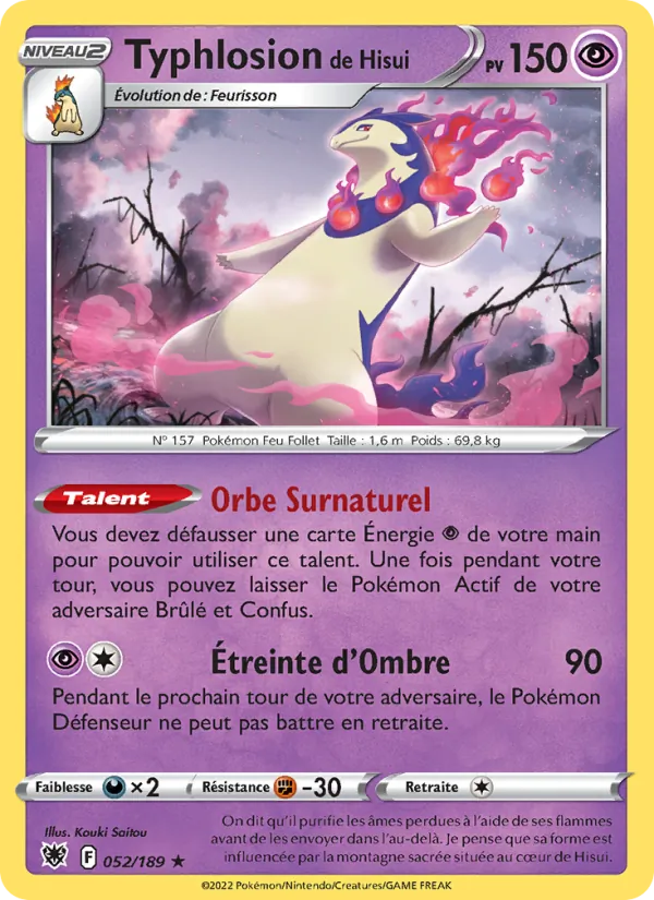 Typhlosion de Hisui 052 — Astres Radieux