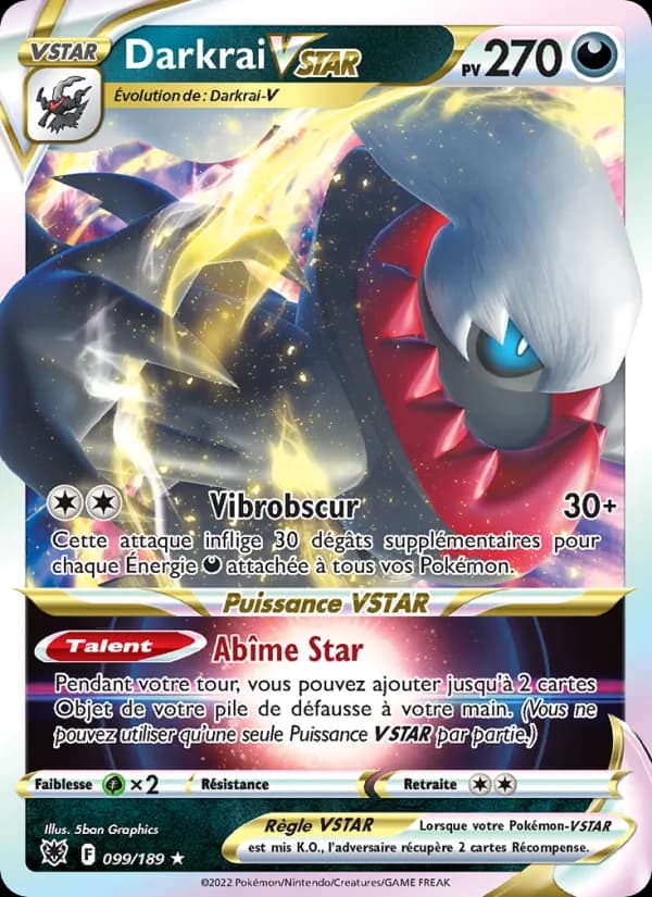 Darkrai VSTAR 099 — Astres Radieux
