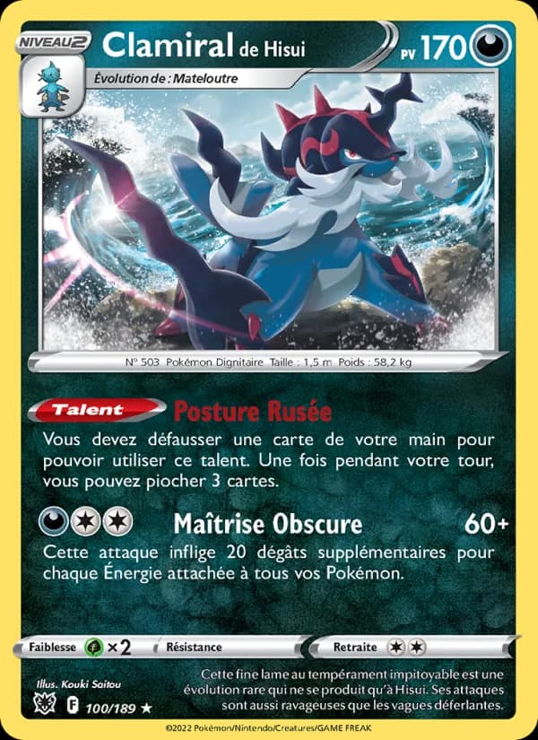 Clamiral de Hisui 100 — Astres Radieux