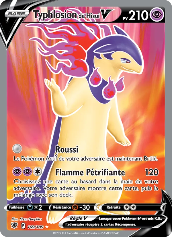 Typhlosion de Hisui V 169 — Astres Radieux