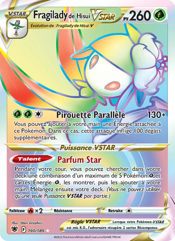 Fragilady de Hisui VSTAR 190 — Astres Radieux