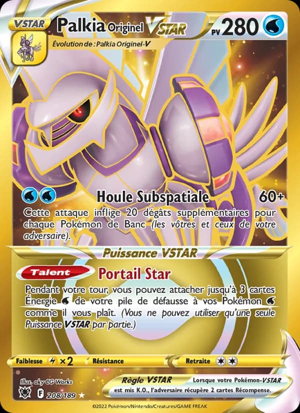 Palkia Originel VSTAR 208 — Astres Radieux