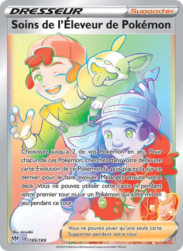 Soins de l'Éleveur de Pokémon 195 — Ténèbres Embrasées
