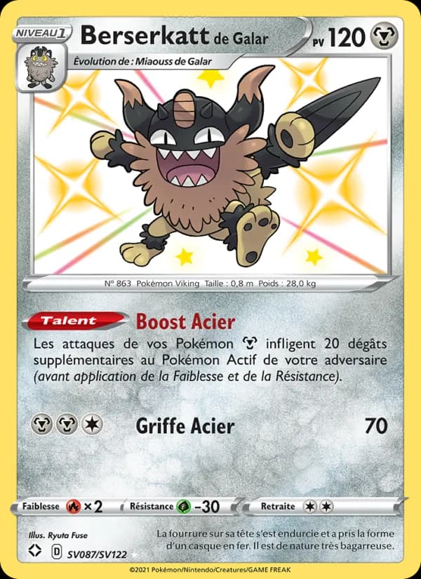 Berserkatt de Galar SV087 — Destinées Radieuses