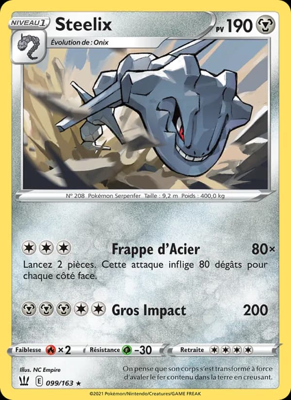 Steelix 99 — Styles de combat