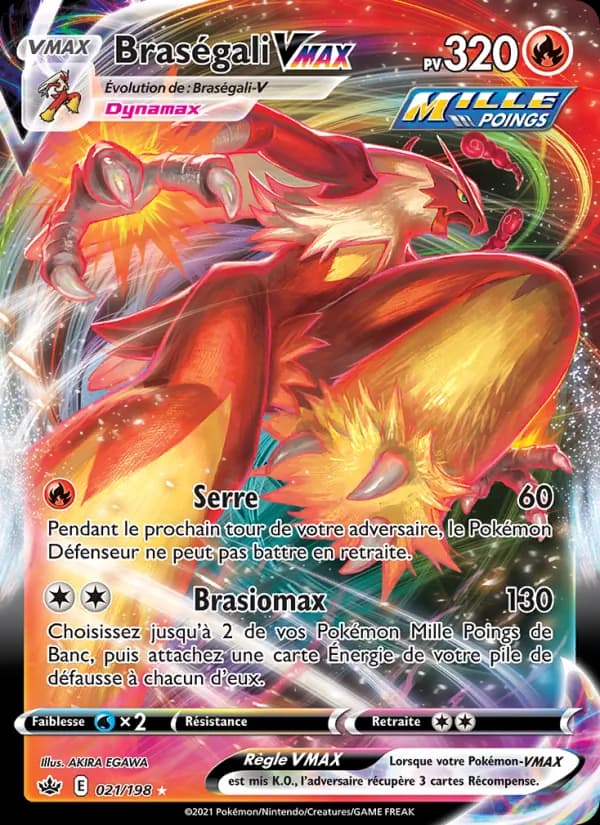 Braségali VMAX 21 — Règne de Glace