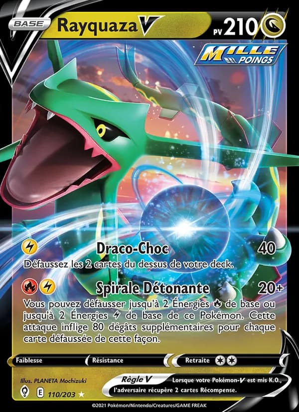 Rayquaza V 110 — Évolution Céleste