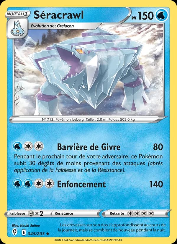 Séracrawl 45 — Évolution Céleste