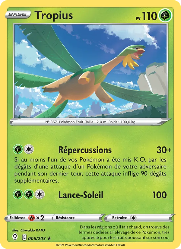 Tropius 6 — Évolution Céleste