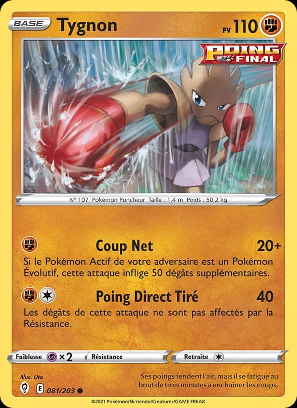 Tygnon 81 — Évolution Céleste