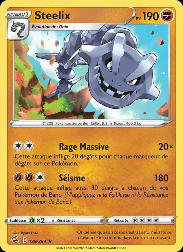 Steelix 139 — Poing de Fusion