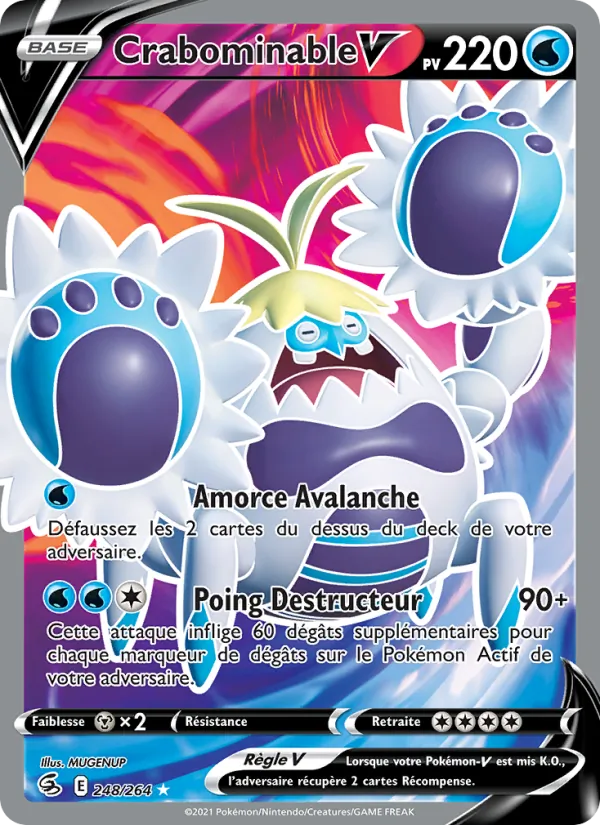 Crabominable V 248 — Poing de Fusion