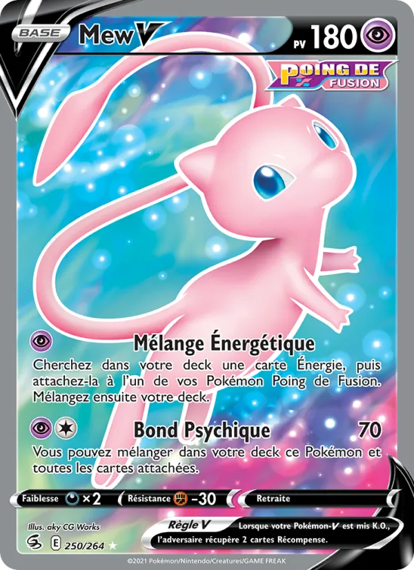 Mew V 250 — Poing de Fusion