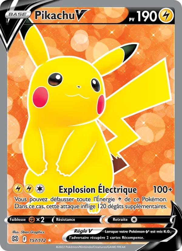 Pikachu V 157 — Stars Étincelantes