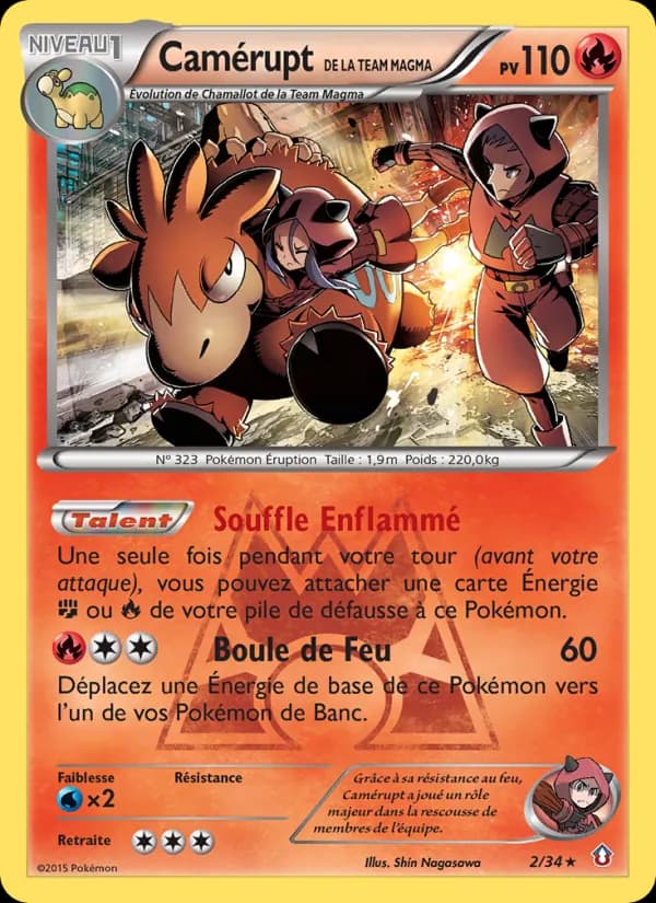 Camérupt de la Team Magma 2 — Double Danger