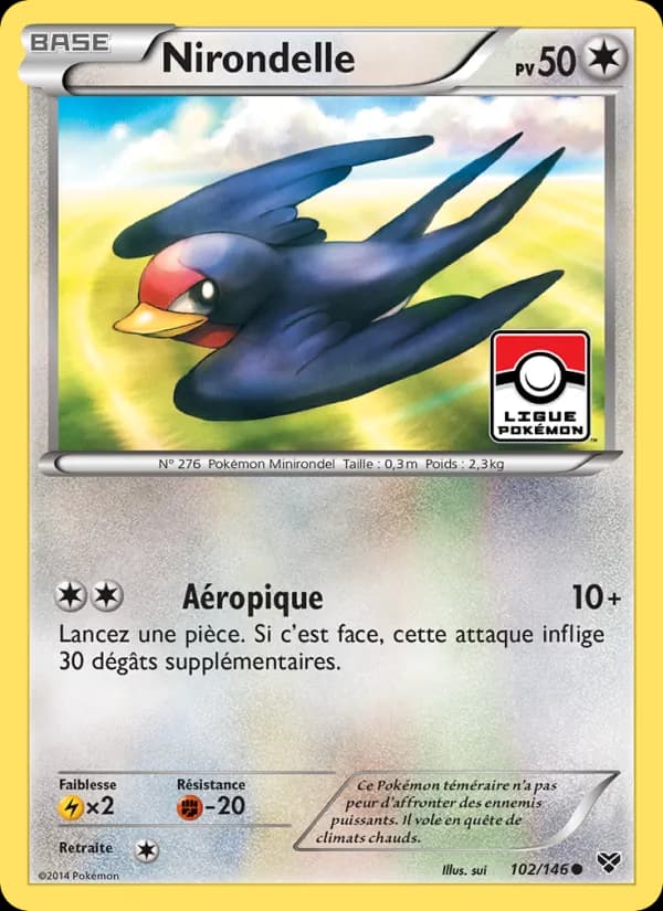 Nirondelle 102 — XY