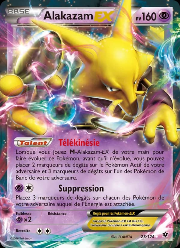 Alakazam EX 25 — Impact des Destins