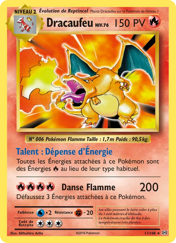 Dracaufeu 11 — Évolutions