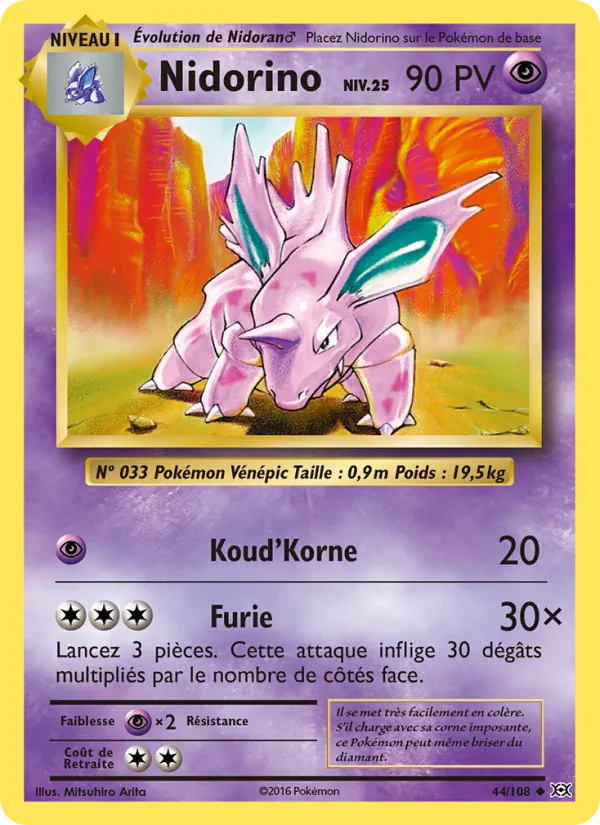 Nidorino 44 — Évolutions