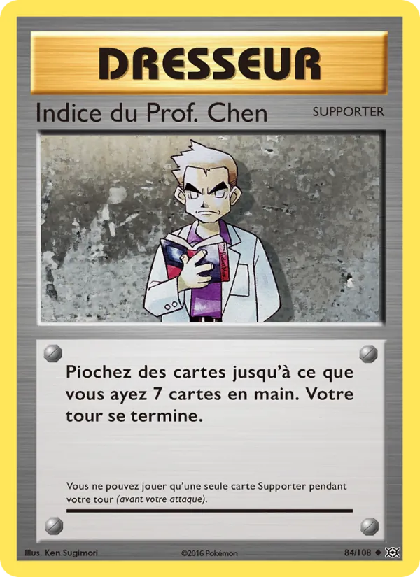 Indice du Prof. Chen 84 — Évolutions