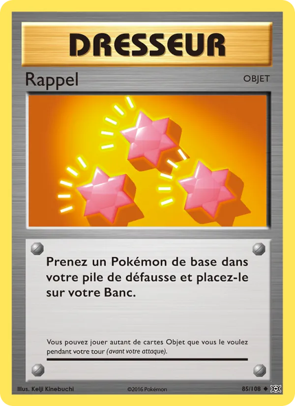 Rappel 85 — Évolutions