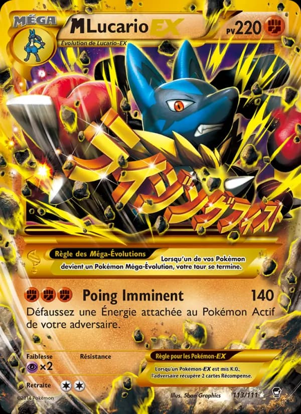 M-Lucario EX 113 — Poings Furieux