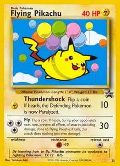 Pikachu volant 25 — Wizards Black Star Promos