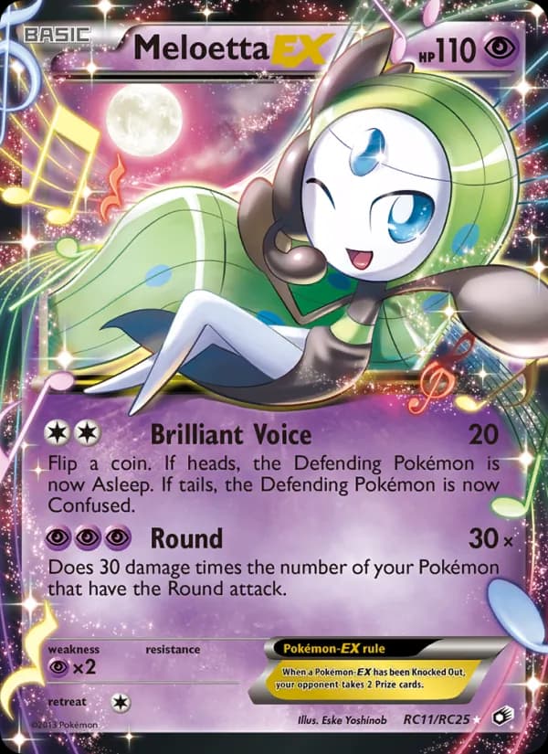 Meloetta-EX RC11 — Trésors Légendaires