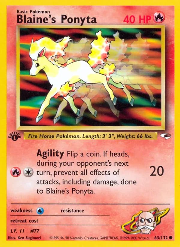 Blaine's Ponyta 63 — Gym Heroes